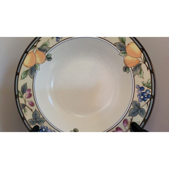 (Qty 6) Mikasa Intaglio GARDEN HARVEST Rimmed Bowls CAC29 Stoneware 9 3/8" D - Picture 15 of 15